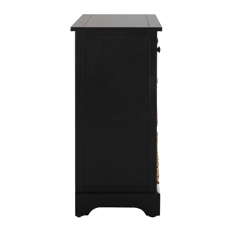 Safavieh Harry Wood Storage Unit in Black