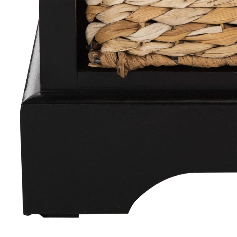 Safavieh Harry Wood Storage Unit in Black