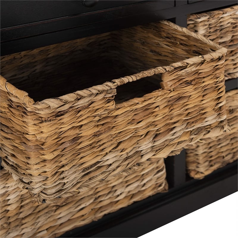 Safavieh Harry Wood Storage Unit in Black
