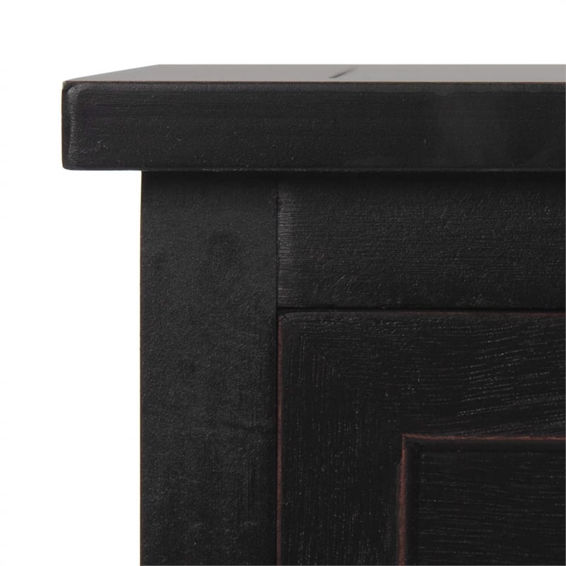 Safavieh Harry Wood Storage Unit in Black
