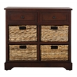 Safavieh Harry Wood Storage Unit in Dark Cherry