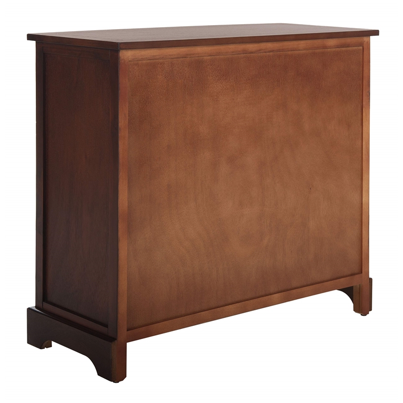 Safavieh Harry Wood Storage Unit in Dark Cherry