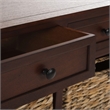 Safavieh Harry Wood Storage Unit in Dark Cherry
