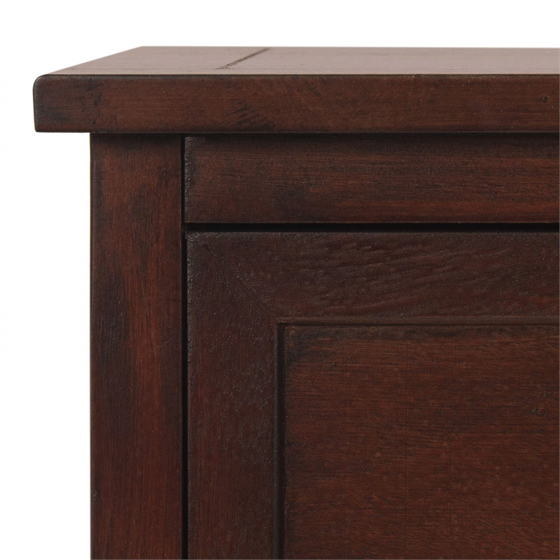 Safavieh Harry Wood Storage Unit in Dark Cherry