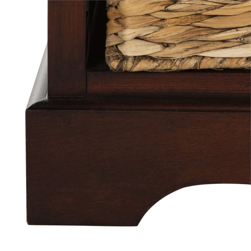 Safavieh Harry Wood Storage Unit in Dark Cherry