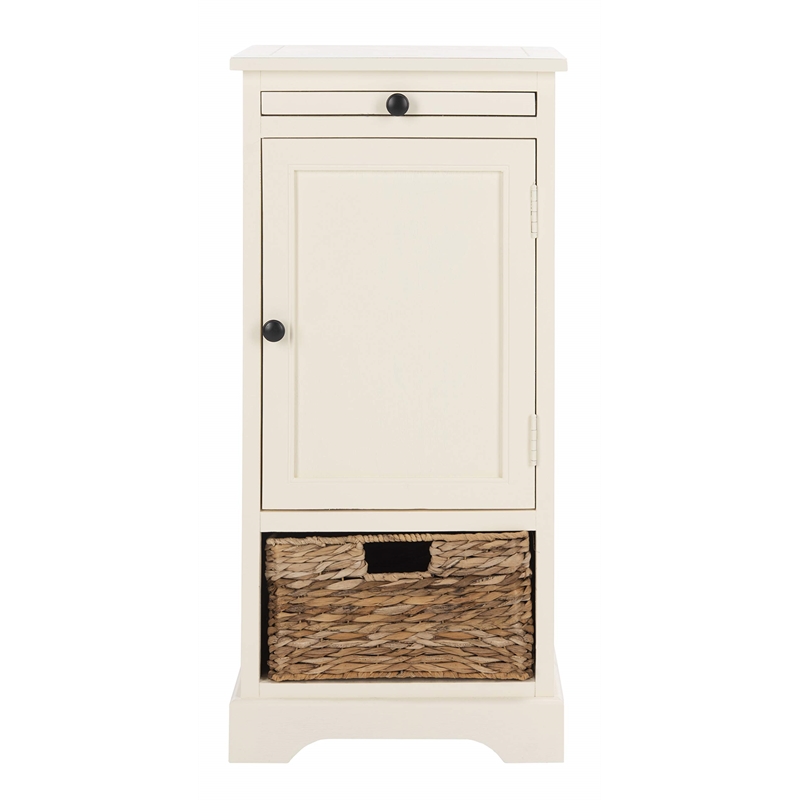 Safavieh Randy Wood Tall Storage Unit in Cream