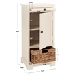 Safavieh Randy Wood Tall Storage Unit in Cream