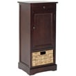 Safavieh Randy Wood Tall Storage Unit in Dark Cherry