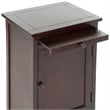 Safavieh Randy Wood Tall Storage Unit in Dark Cherry