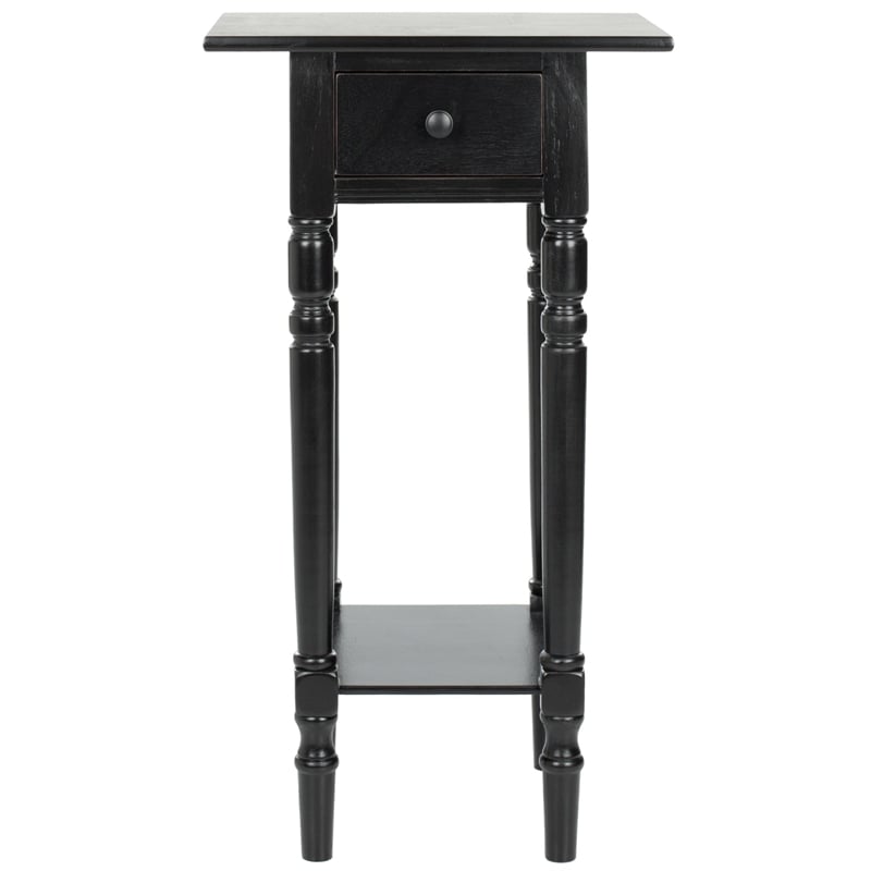 Safavieh Sabrina Wood End Table in Black