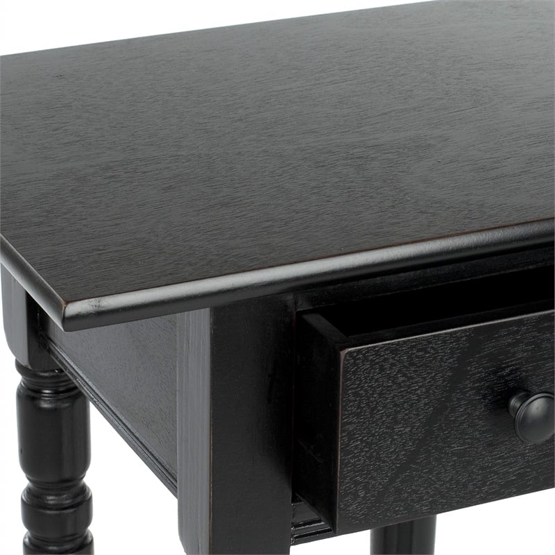 Safavieh Sabrina Wood End Table in Black