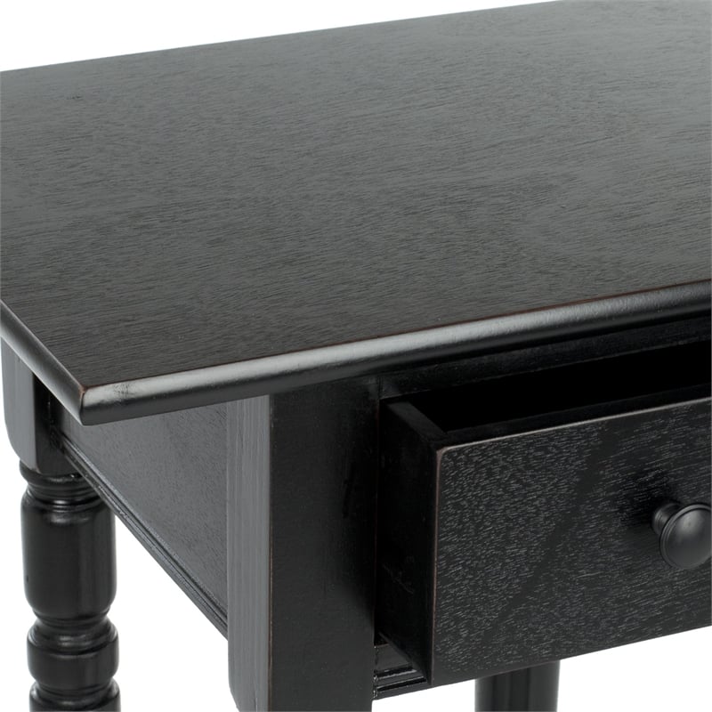 Safavieh Sabrina Wood End Table in Black
