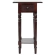 Safavieh Sabrina Wood End Table in Dark Cherry