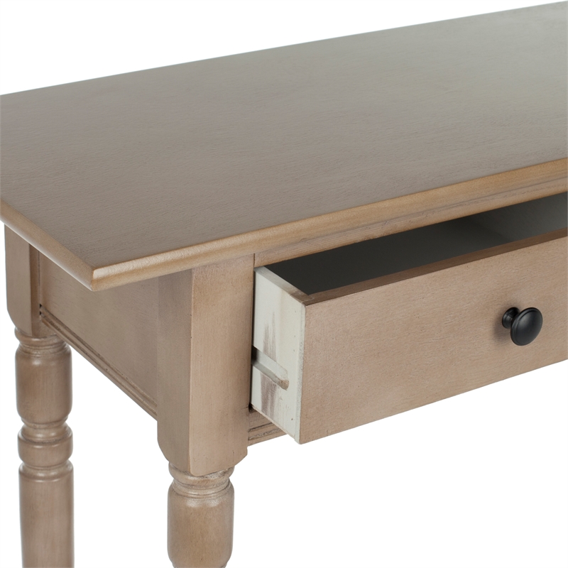 Safavieh Rosemary Wood 2-Drawers Console in Sleek Gray Tone