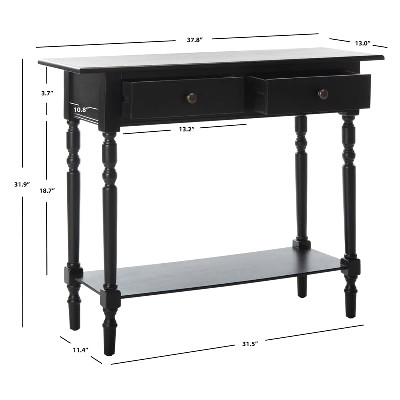 Safavieh Gary Wood Console in Black