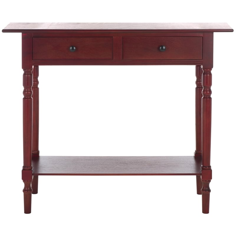 Safavieh Gary Wood Console in Dark Cherry