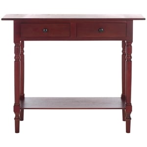 Safavieh Gary Wood Console in Dark Cherry