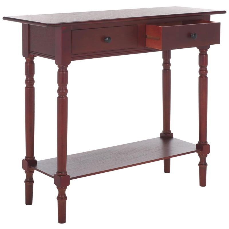 Safavieh Gary Wood Console in Dark Cherry