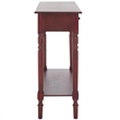 Safavieh Gary Wood Console in Dark Cherry