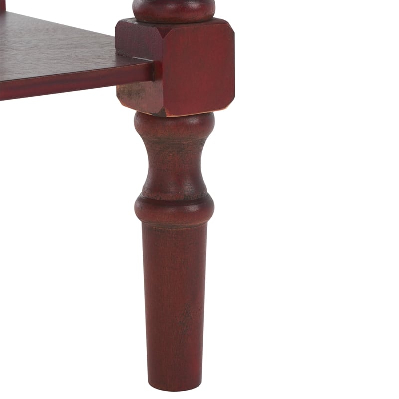 Safavieh Gary Wood Console in Dark Cherry