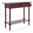 Safavieh Gary Wood Console in Dark Cherry