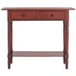 Safavieh Rosemary Pine Wood Console in Red