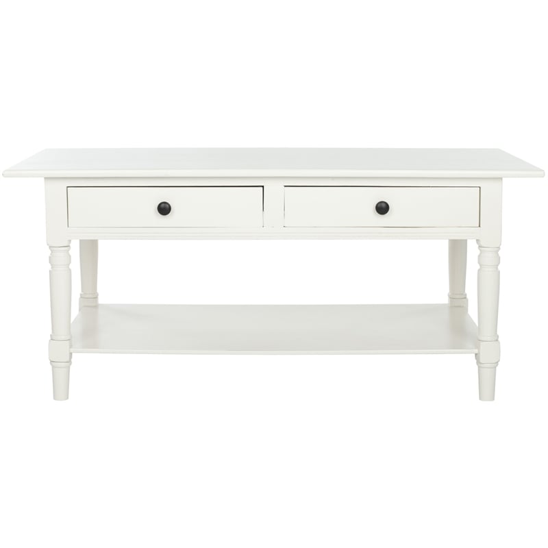Safavieh Bosco Wood Coffee Table in Cream