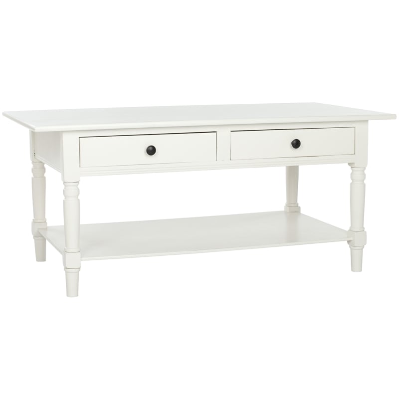 Safavieh Bosco Wood Coffee Table in Cream