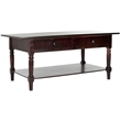 Safavieh Bosco Wood Coffee Table in Dark Cherry
