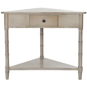 Safavieh Gabe Wood Corner Table in Grey