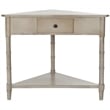 Safavieh Gabe Wood Corner Table in Grey
