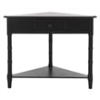 Safavieh Gabe Wood Corner Table in Black