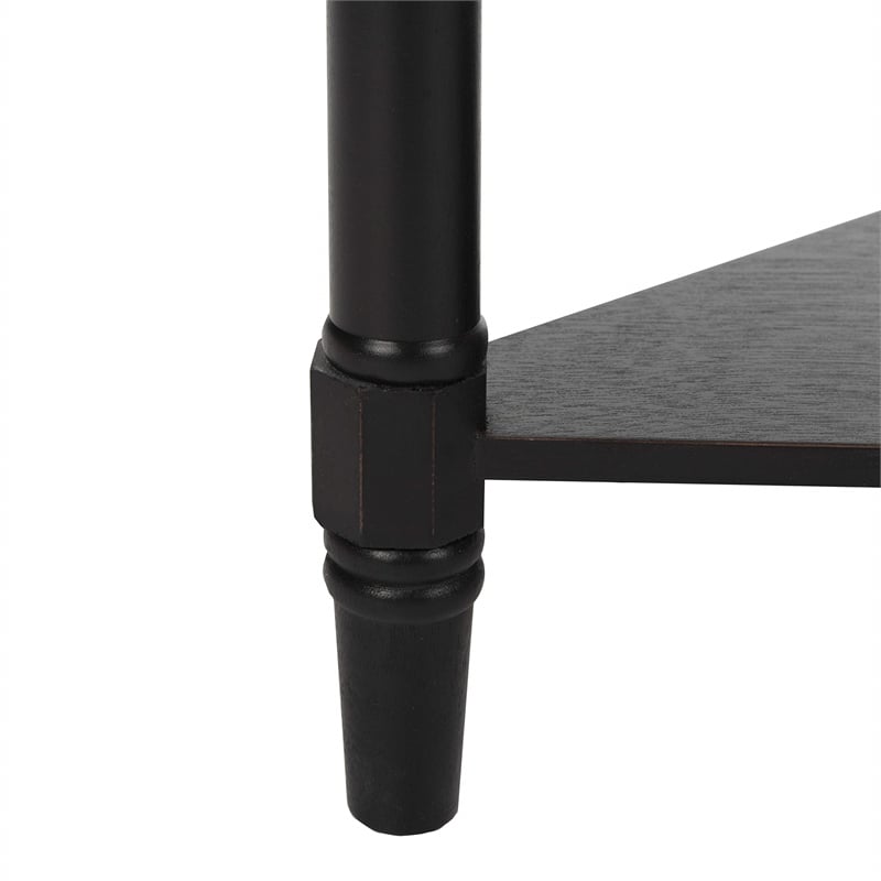 Safavieh Gabe Wood Corner Table in Black