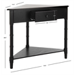 Safavieh Gabe Wood Corner Table in Black