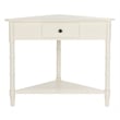 Safavieh Gabe Wood Corner Table in Cream