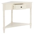 Safavieh Gabe Wood Corner Table in Cream