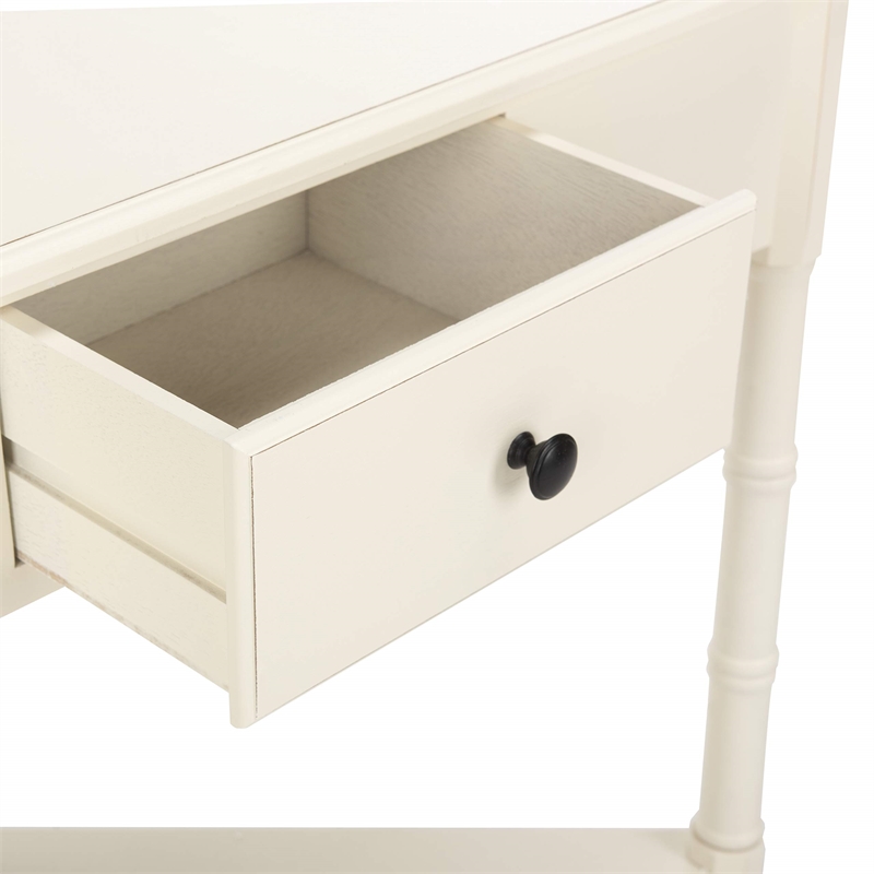 Safavieh Gabe Wood Corner Table in Cream