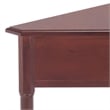 Safavieh Gabe Wood Corner Table in Dark Cherry