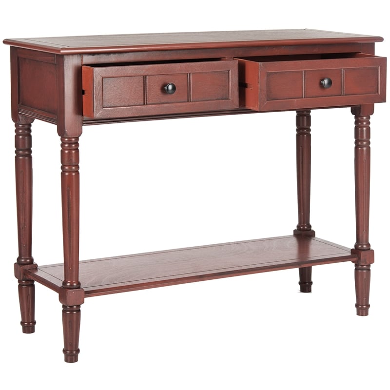 Safavieh Samantha Wood Console in Red