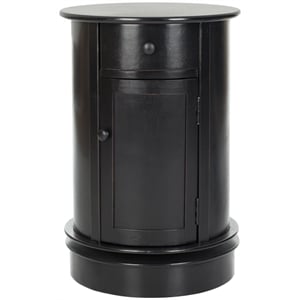 Safavieh Toby Wood Oval Cabinet in Black