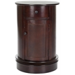 Safavieh Toby Wood Oval Cabinet in Dark Cherry