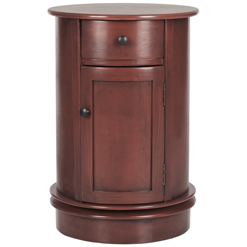 Safavieh Tabitha Oval Cabinet in Red