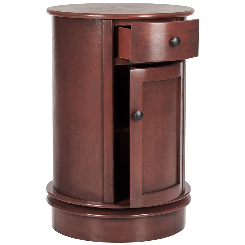 Safavieh Tabitha Oval Cabinet in Red