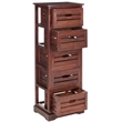 Safavieh Sarina Pine 5 Drawer Cabinet in Black