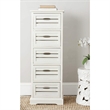 Safavieh Sarina Pine 5 Drawer Cabinet in Grey