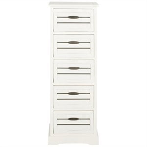 safavieh sarina pine 5 drawer cabinet in grey