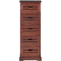 Safavieh Harry Wood Storage Unit, Dark Cherry