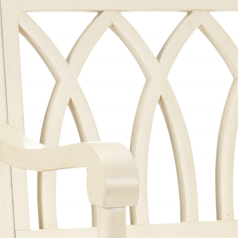 Safavieh Franklin Poplar Wood Bench in White