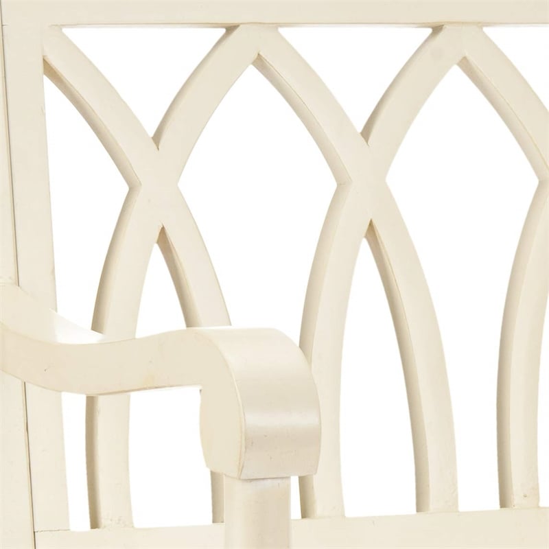 Safavieh Franklin Poplar Wood Bench in White