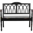 Safavieh Franklin Poplar Wood Bench in Black